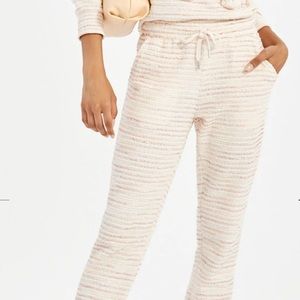 Something Navy Textured Sweatpants